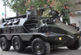 Presentan vehículos blindados enviados por la sedena a Jalisco para combatir a narcotraficantes